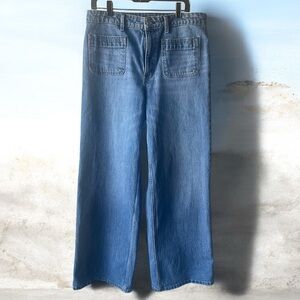 Free Assembly Denim Blue Wide Leg Jeans